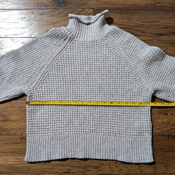American Eagle Dreamspun mock neck sweater grey size XS/small - Picture 7 of 16